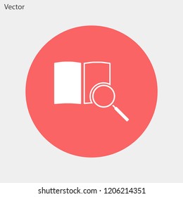 magnifier vector icon eps 10