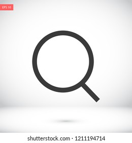 magnifier vector icon eps 10