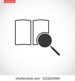 magnifier vector icon eps 10