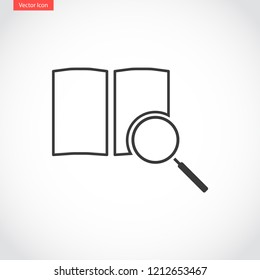 magnifier vector icon eps 10