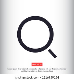 magnifier vector icon eps 10