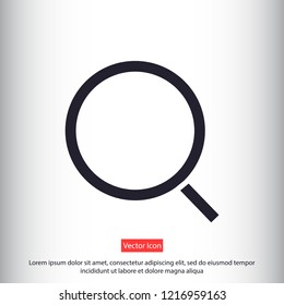 magnifier vector icon eps 10