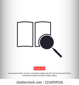 magnifier vector icon eps 10