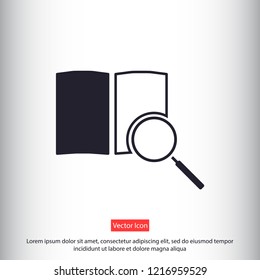 magnifier vector icon eps 10