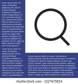 magnifier vector icon eps 10