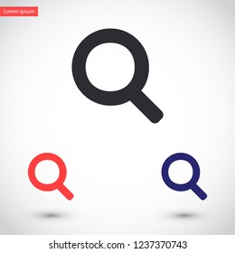 magnifier vector icon eps 10