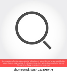 magnifier vector icon eps 10