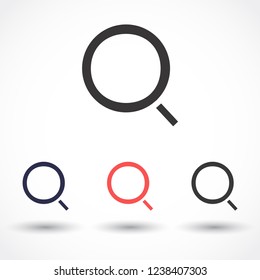 magnifier vector icon eps 10