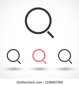 magnifier vector icon eps 10