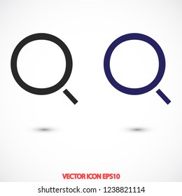 magnifier vector icon eps 10