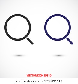 magnifier vector icon eps 10
