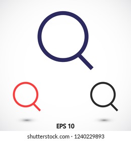 magnifier vector icon eps 10