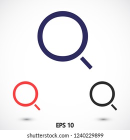 magnifier vector icon eps 10