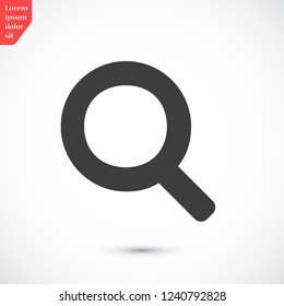magnifier vector icon eps 10