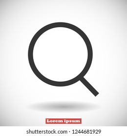 magnifier vector icon eps 10