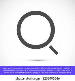 magnifier vector icon eps 10