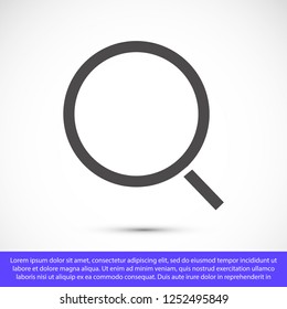 magnifier vector icon eps 10