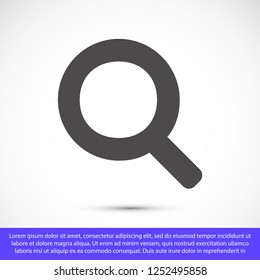 magnifier vector icon eps 10