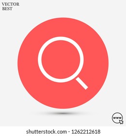 magnifier vector icon eps 10