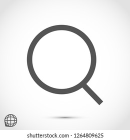 magnifier vector icon eps 10