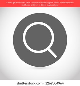 magnifier vector icon eps 10