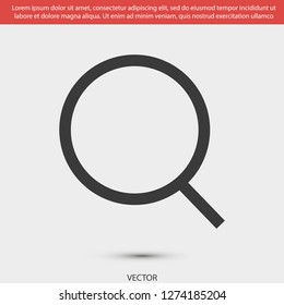magnifier vector icon eps 10