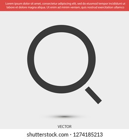 magnifier vector icon eps 10