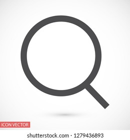 magnifier vector icon eps 10