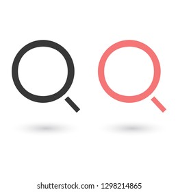 magnifier vector icon eps 10