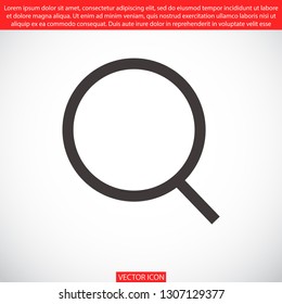 magnifier vector icon eps 10