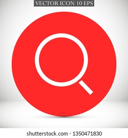 magnifier vector icon eps 10