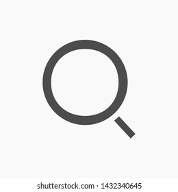 magnifier vector icon eps 10 , Lorem ipsum Flat design