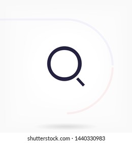 magnifier vector icon eps 10 , Lorem ipsum Flat design
