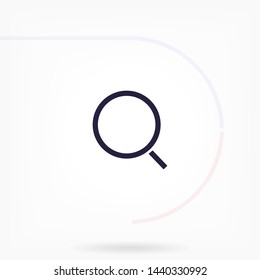 magnifier vector icon eps 10 , Lorem ipsum Flat design