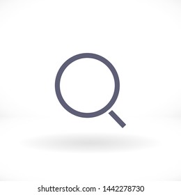 magnifier vector icon eps 10 , Lorem ipsum Flat design