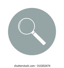 magnifier - vector icon. Flat design style eps 10