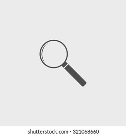 magnifier - vector icon. Flat design style eps 10