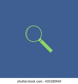 magnifier - vector icon. Flat design style eps 10