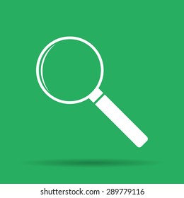 magnifier - vector icon. Flat  illustrator Eps 10