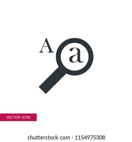 magnifier A vector icon illustration 