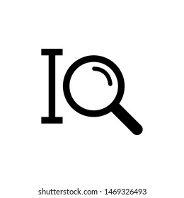 Magnifier vector icon. Magnification height symbol design. Magnification icon concept for web and mobile