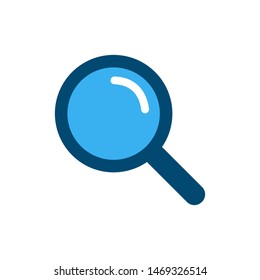 Magnifier vector icon. Magnification symbol design. Magnification icon color concept for web and mobile