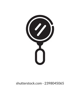 Magnifier vector icon. Magnifying glass search symbol vector illustration