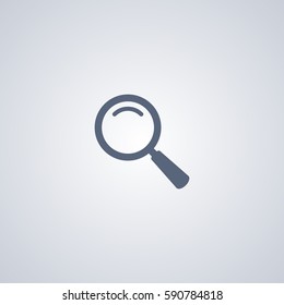 Magnifier vector icon, Search vector icon