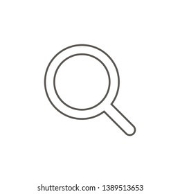Magnifier vector icon. Simple element illustration from map and navigation concept. Magnifier vector icon. Real estate concept vector illustration.
