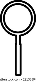 Icono de vector de ampliación. glifo simple.