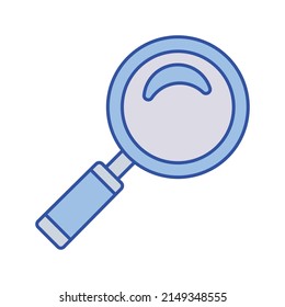 Magnifier Vector icon which is suitable for commercial work and easily modify or edit it

