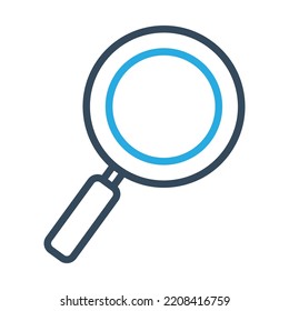Magnifier Vector Icon which is suitable for commercial work and easily modify or edit it
