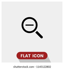 Magnifier vector icon, zoom out symbol. Modern, simple flat vector illustration for web site or mobile app.