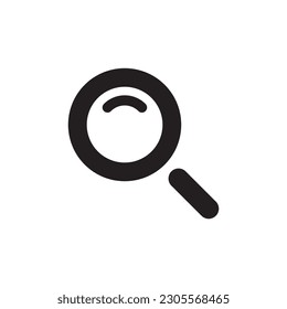 Magnifier vector icon. Zoom in zoom out flat sign design. Magnifying glass icon. Search icon. Find symbol. Loupe outline sign. Optical glass pictogram. UX UI icon